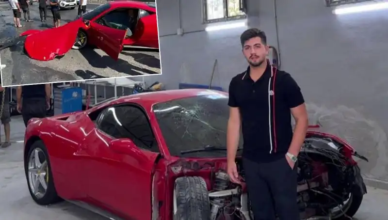Ferrari Hayalleri Yok Oldu: 15 Milyonluk Araç Hurdaya Çevrildi
