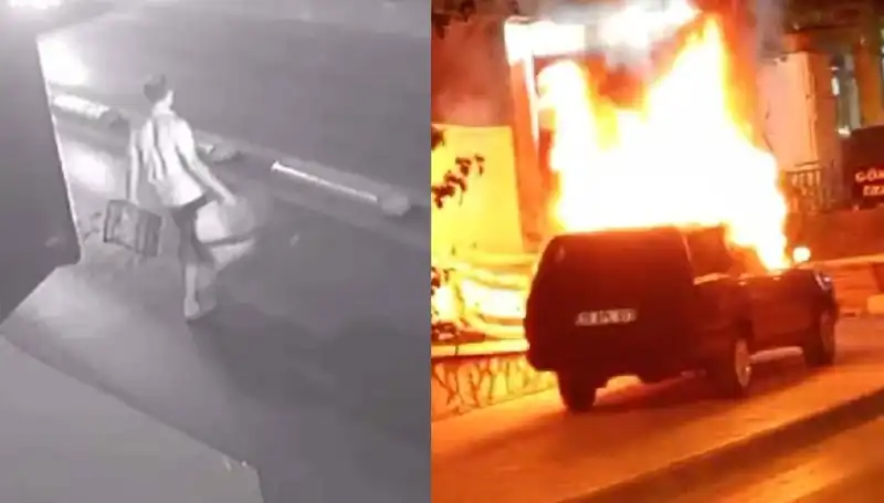 Boşanma Sürecinde Çıldıran Eş, Aracını Ateşe Verdi!