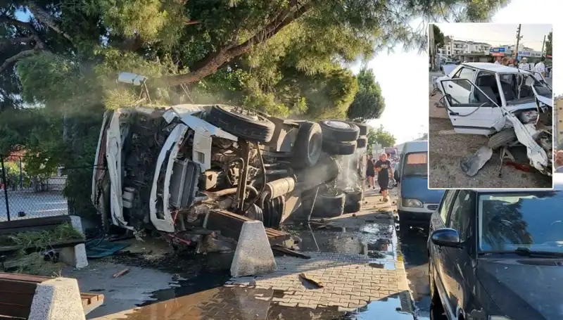 Freni Patlayan Kamyon, Trafik Işığında Korkunç Kazaya Neden Oldu!