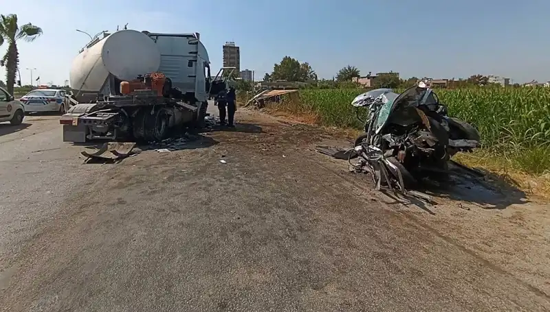Adana’da Tanker Kazası: Otomobil ve Kamyon Arasında Feci Çarpışma!