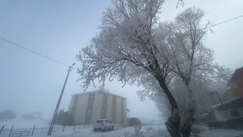 Eksi 18 Derecede Gölde Yaşanan Büyüleyici Doğa Olayı