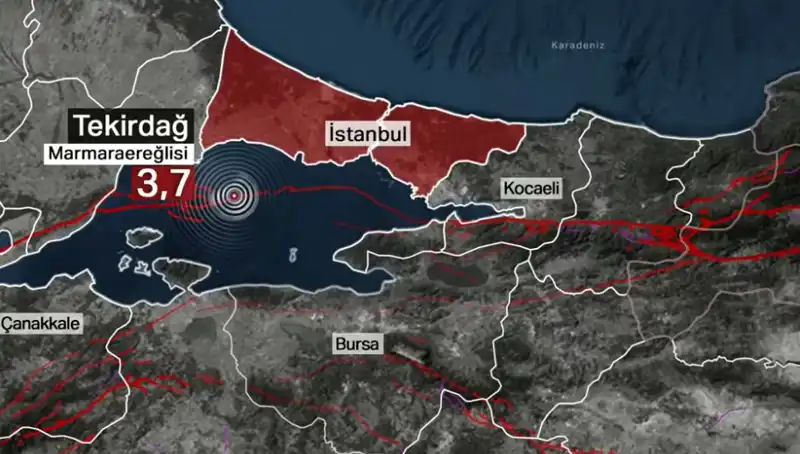 Marmara Denizi'nde Şiddetli Deprem: 3,7 Büyüklüğündeki Sarsıntı Neleri Etkiledi?