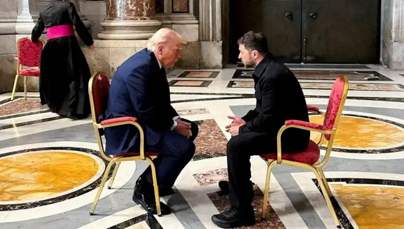 Zelenski, Trump ile Vatikan'daki Görüşmesini Kıymetli Buldu!