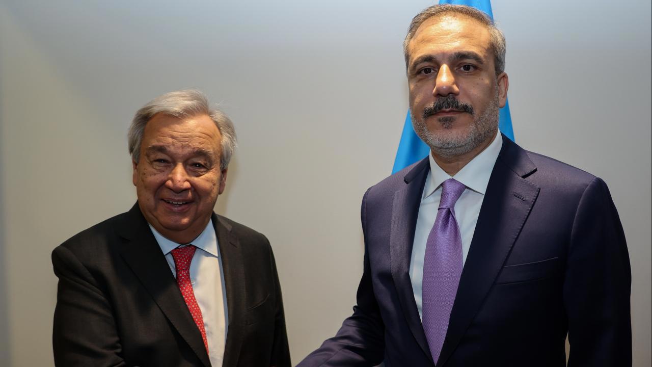 Bakan Fidan'ın BM Genel Sekreteri Guterres İle Görüşmesi