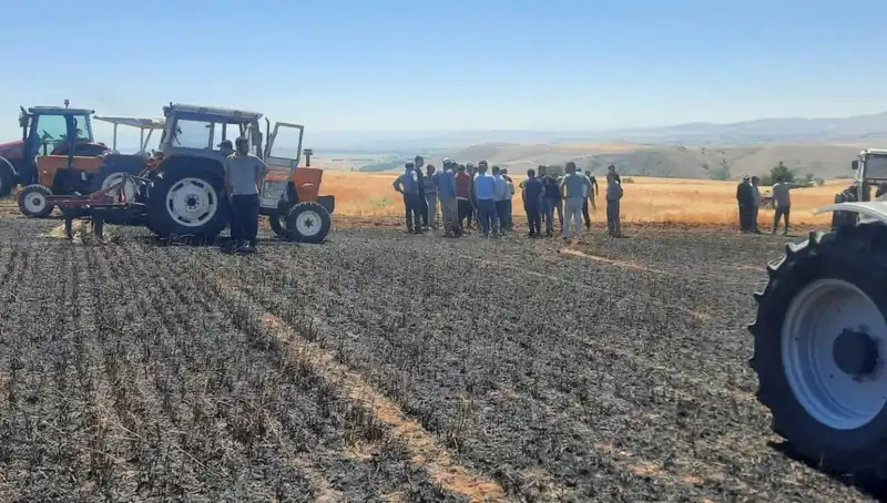 Yozgat’ta 100 Dönüm Tarım Arazisi Alevlere Yenik Düştü